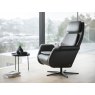 Stressless Stressless Sam with Upholstered Arms and Disc Base