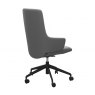 Stressless Stressless Quickship Mint High Back Office Chair With Arms In Batick Wild Dove