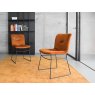 Calligaris Annie Made To Order Chair With Sleigh Metal Legs