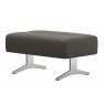 Beadle Crome Interiors Special Offers Quickship Stressless Stella Ottoman in Paloma Metal Grey