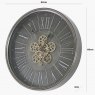 Beadle Crome Interiors Special Offers Dark Grey 60cm Round Gears Clock