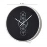 Beadle Crome Interiors Special Offers 46cm Round Black and Silver Gears Clock