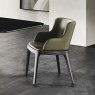 Cattelan Italia Magda Chair With Wooden Legs and Arms By Cattelan Italia