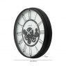 Beadle Crome Interiors Special Offers Black Gears Wall Clock