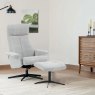 Beadle Crome Interiors Nordic Recliner Chair & Footstool In Fabric