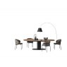 Calligaris Cameo Fixed Wooden Top Shaped Table  By Calligaris