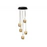 Beadle Crome Interiors Catania Gold and Black 5 Light Pendant
