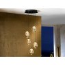 Beadle Crome Interiors Catania Gold and Black 5 Light Pendant
