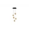 Beadle Crome Interiors Catania Gold and Black 5 Light Pendant