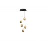 Beadle Crome Interiors Catania Gold and Black 5 Light Pendant