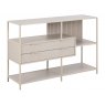 Beadle Crome Interiors Special Offers York Grey Bookcase Low with drawers