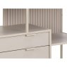 Beadle Crome Interiors Special Offers York Grey Bookcase Low with drawers