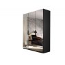 Beadle Crome Interiors Comet 3 Door Hinged Wardrobe with Mirror Fronts