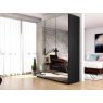 Beadle Crome Interiors Comet 3 Door Hinged Wardrobe with Mirror Fronts
