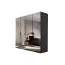 Beadle Crome Interiors Comet 4 Door Hinged Wardrobe with Mirror Fronts