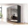 Beadle Crome Interiors Comet 4 Door Hinged Wardrobe with Mirror Fronts