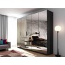 Beadle Crome Interiors Comet 6 Door Hinged Wardrobe with Mirror Fronts