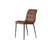 Bontempi Kuga Slim Metal Leg Dining Chair By Bontempi