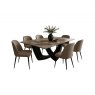 Bontempi Bach Fixed Rectangular Marble Table