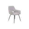 Beadle Crome Interiors Ivy Metal Leg Dining Chair in Leather