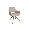 Beadle Crome Interiors Ivy Wooden Leg Dining Chair Leather