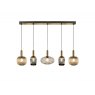 Beadle Crome Interiors Nyla 5 Lights In A Line Pendent