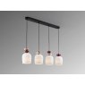 Beadle Crome Interiors Dahlia 4 In A Row Pendant Light