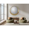 Beadle Crome Interiors Arlo Round Gold Mirror